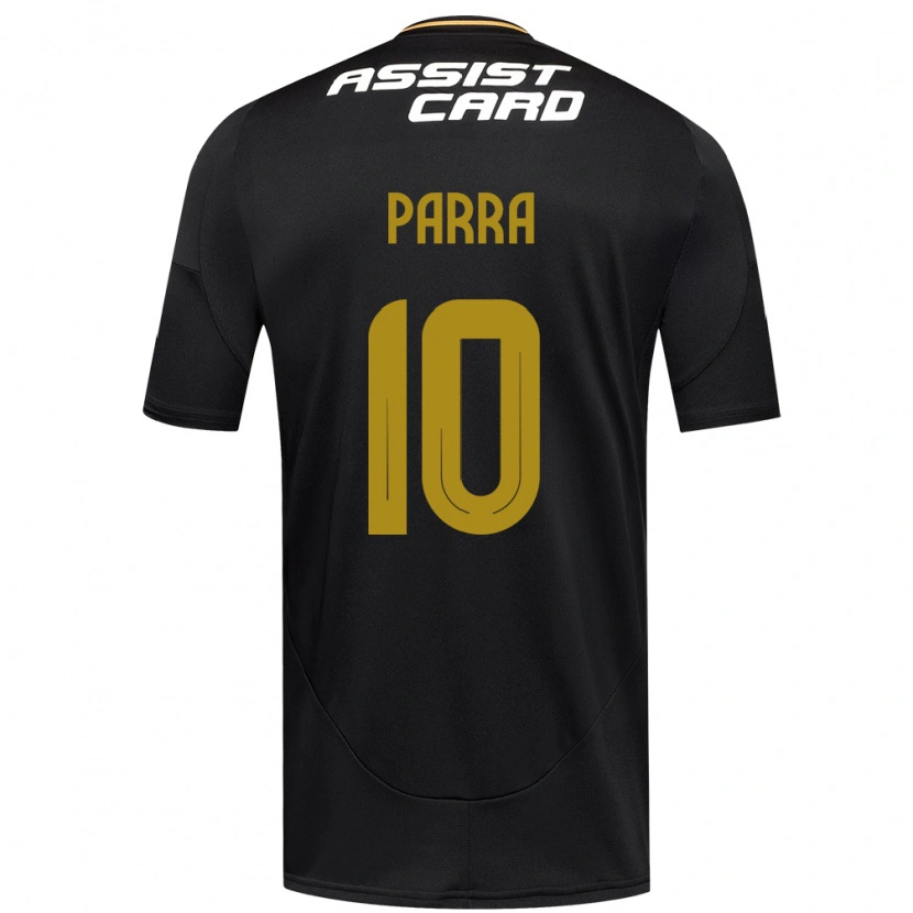 Danxen Børn Pablo Parra #10 Sort Hvid Gul Udebane Spillertrøjer 2025/26 Trøje T-Shirt
