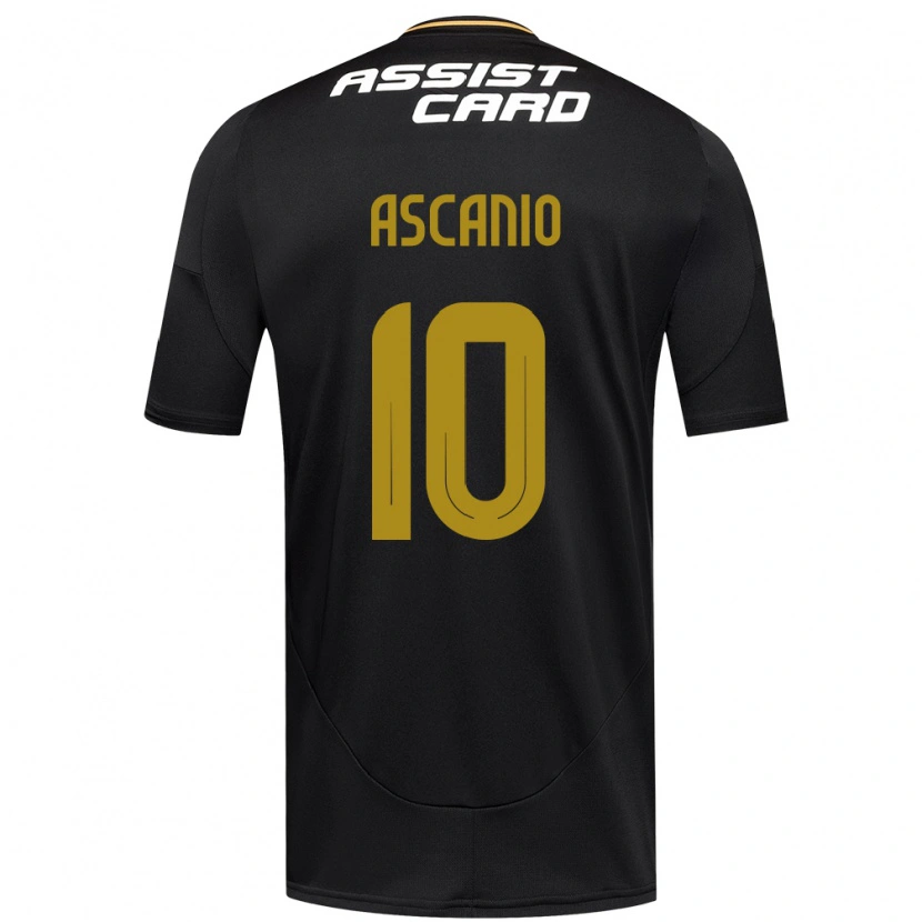 Danxen Børn Yusmery Ascanio #10 Sort Hvid Gul Udebane Spillertrøjer 2025/26 Trøje T-Shirt