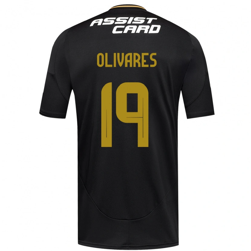 Danxen Børn Michelle Olivares #19 Sort Hvid Gul Udebane Spillertrøjer 2025/26 Trøje T-Shirt