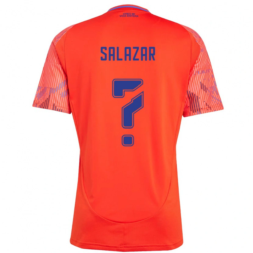 Danxen Børn Yahir Salazar #0 Orange Rød Udebane Spillertrøjer 2025/26 Trøje T-Shirt