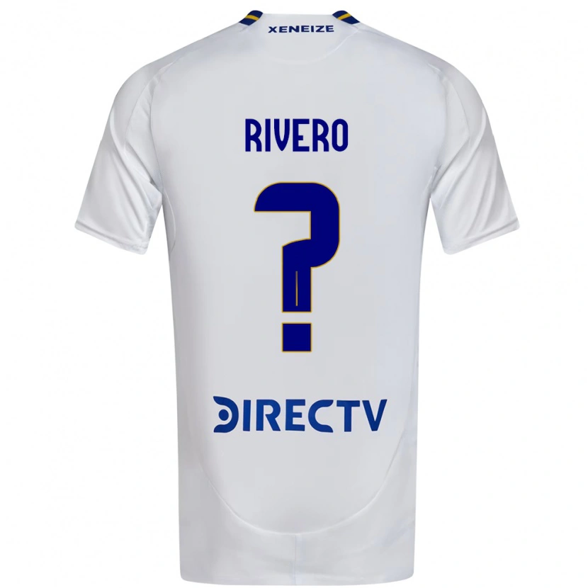 Danxen Børn Simón Rivero #0 Royal Blå Gul Udebane Spillertrøjer 2025/26 Trøje T-Shirt