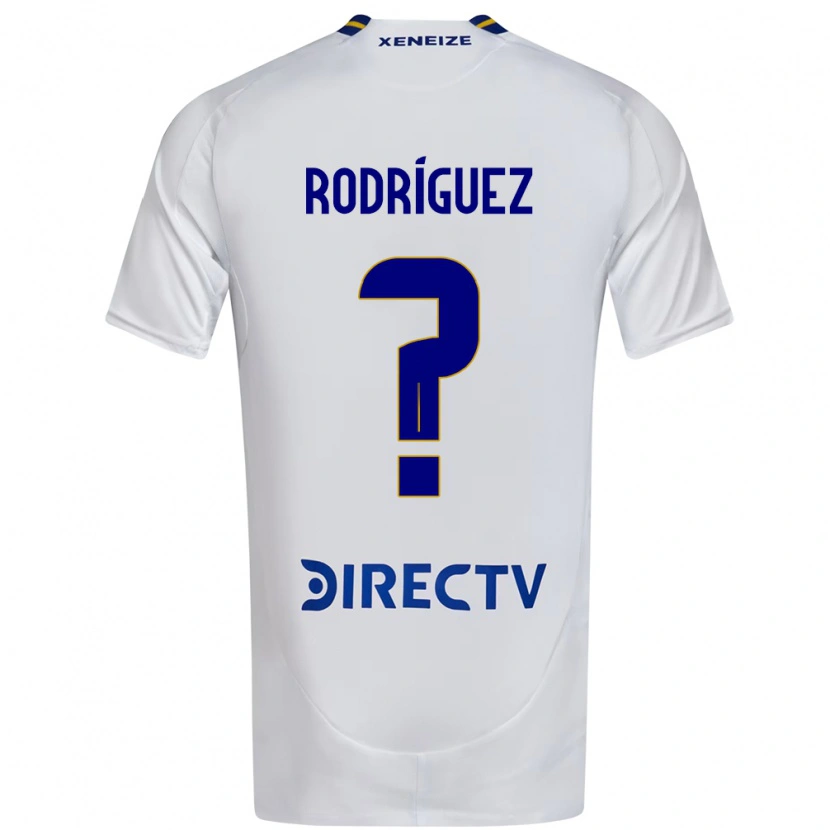 Danxen Børn Tobías Rodríguez #0 Royal Blå Gul Udebane Spillertrøjer 2025/26 Trøje T-Shirt