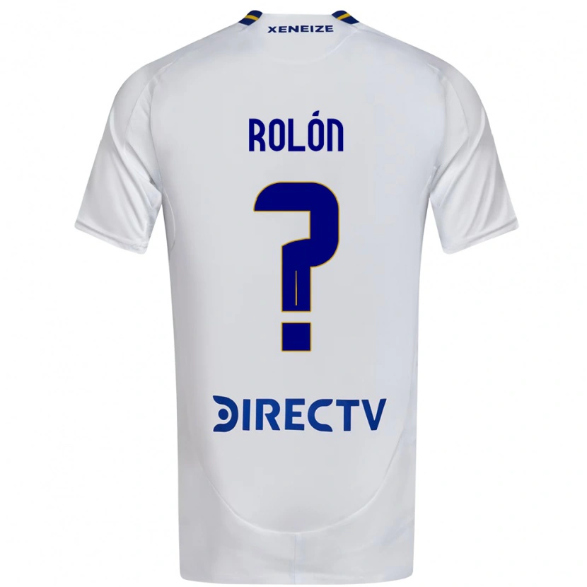Danxen Børn Thiago Rolón #0 Royal Blå Gul Udebane Spillertrøjer 2025/26 Trøje T-Shirt