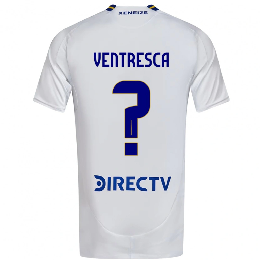 Danxen Børn Fabricio Ventresca #0 Royal Blå Gul Udebane Spillertrøjer 2025/26 Trøje T-Shirt