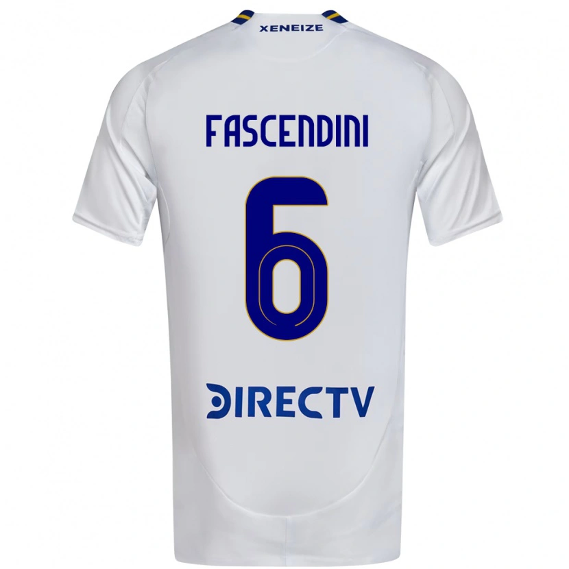 Danxen Børn Valentin Fascendini #6 Royal Blå Gul Udebane Spillertrøjer 2025/26 Trøje T-Shirt