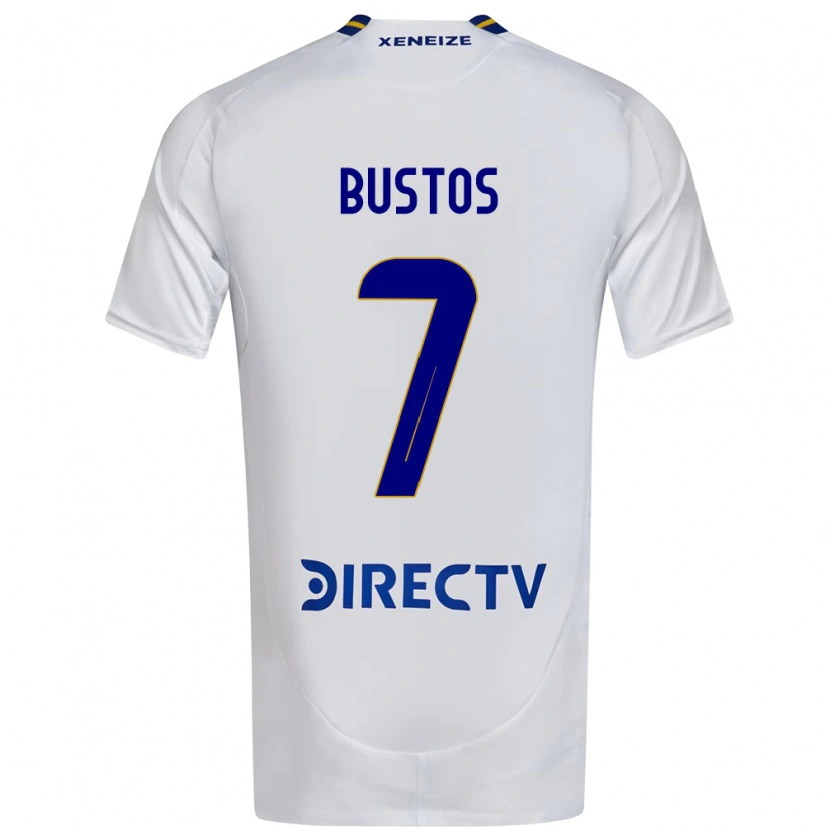 Danxen Børn Tomás Bustos #7 Royal Blå Gul Udebane Spillertrøjer 2025/26 Trøje T-Shirt