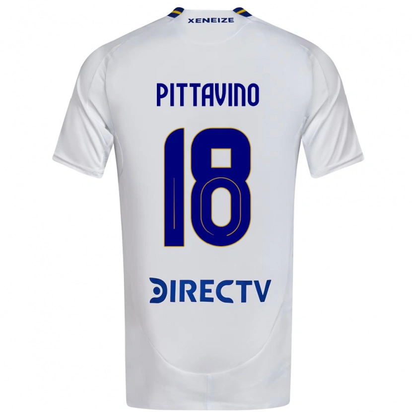 Danxen Børn Rodrigo Pittavino #18 Royal Blå Gul Udebane Spillertrøjer 2025/26 Trøje T-Shirt