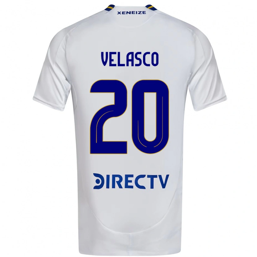Danxen Børn Alan Velasco #20 Royal Blå Gul Udebane Spillertrøjer 2025/26 Trøje T-Shirt
