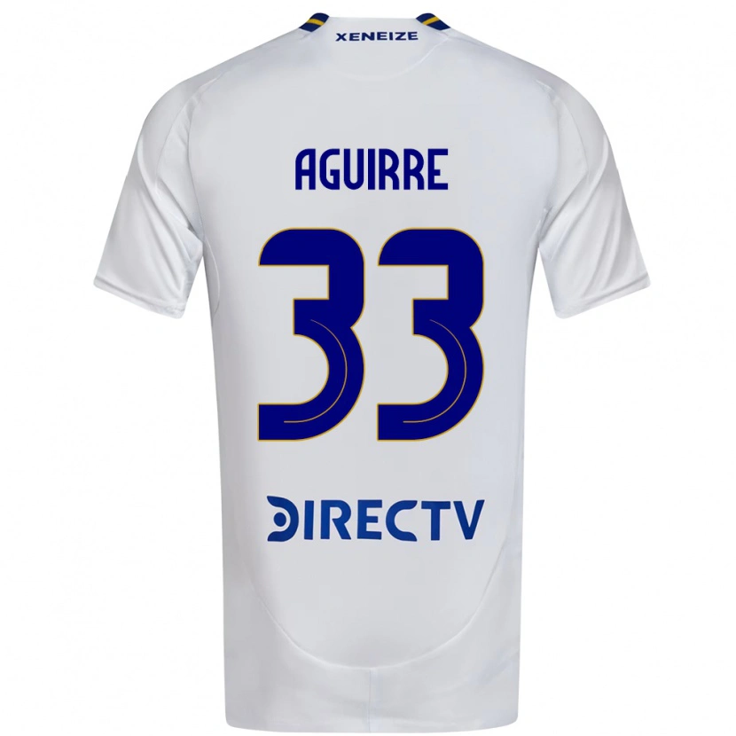 Danxen Børn Brian Aguirre #33 Royal Blå Gul Udebane Spillertrøjer 2025/26 Trøje T-Shirt