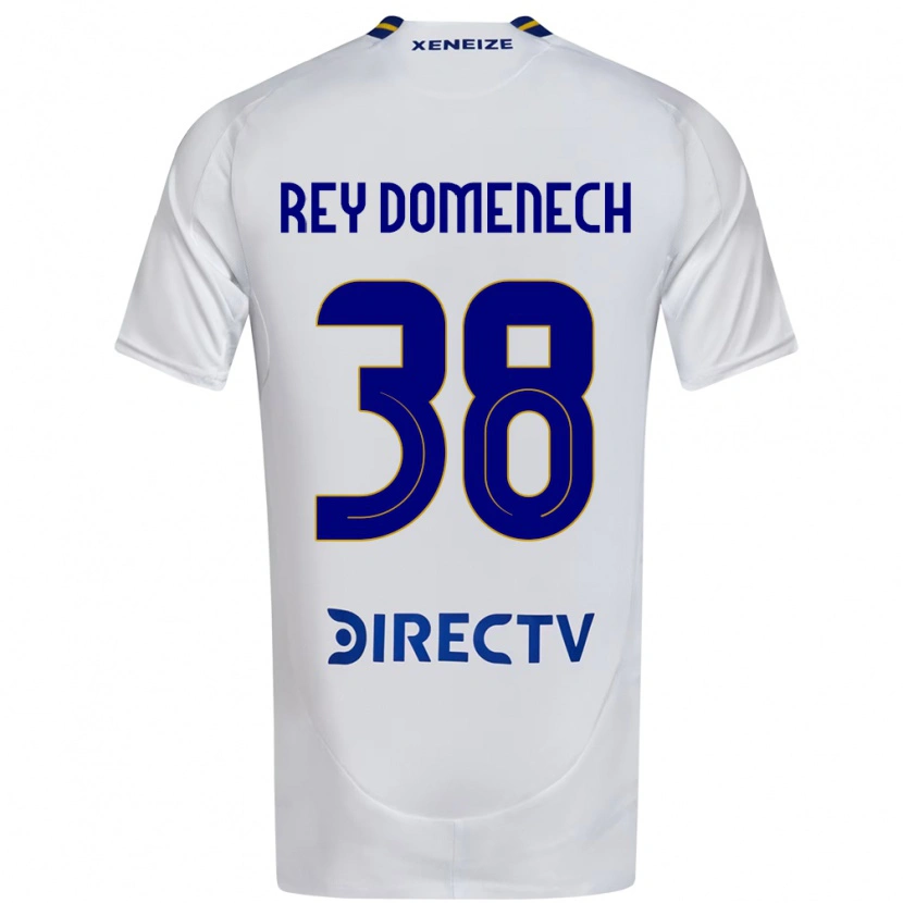 Danxen Børn Camilo Rey Domenech #38 Royal Blå Gul Udebane Spillertrøjer 2025/26 Trøje T-Shirt