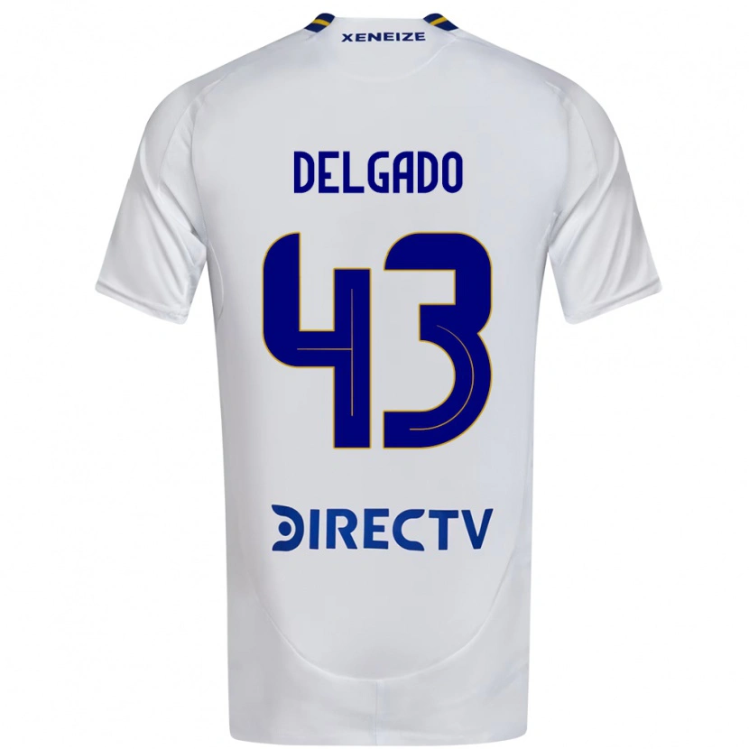 Danxen Børn Milton Delgado #43 Royal Blå Gul Udebane Spillertrøjer 2025/26 Trøje T-Shirt