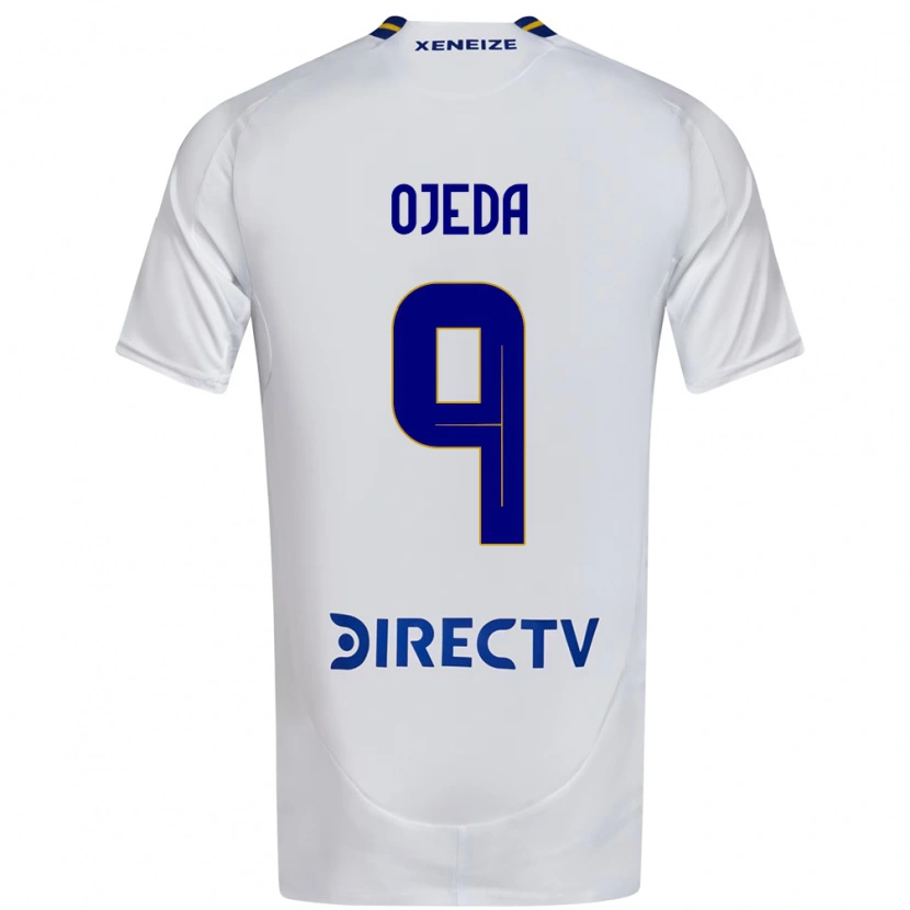Danxen Børn Andrea Ojeda #9 Royal Blå Gul Udebane Spillertrøjer 2025/26 Trøje T-Shirt