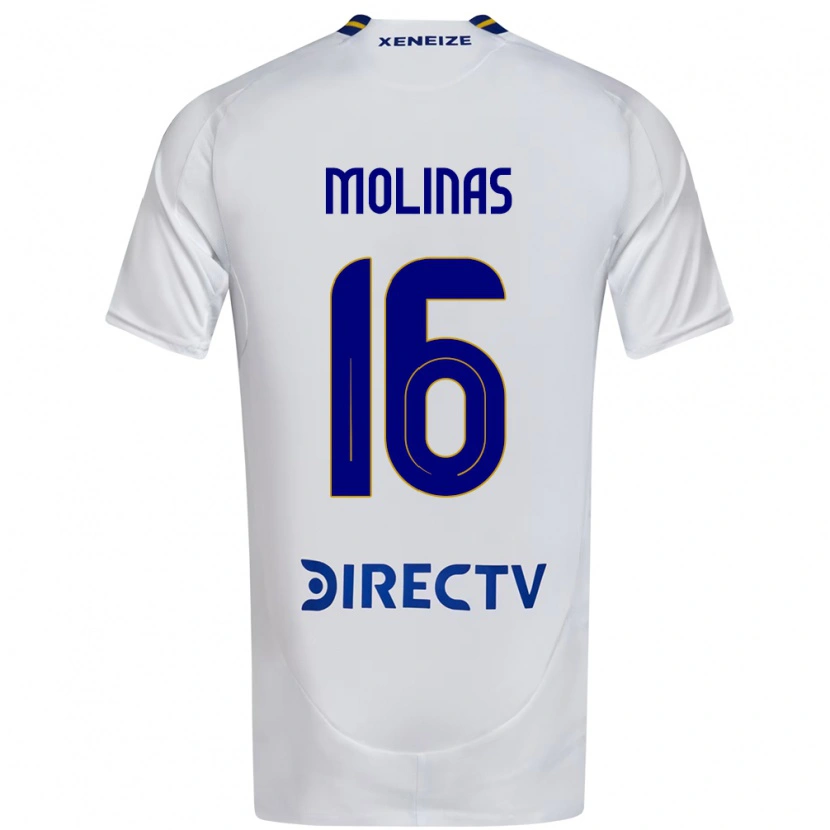 Danxen Børn Aaron Molinas #16 Royal Blå Gul Udebane Spillertrøjer 2025/26 Trøje T-Shirt