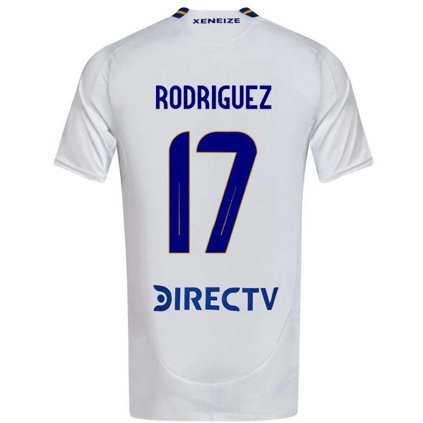 Danxen Børn Fanny Rodriguez #17 Royal Blå Gul Udebane Spillertrøjer 2025/26 Trøje T-Shirt
