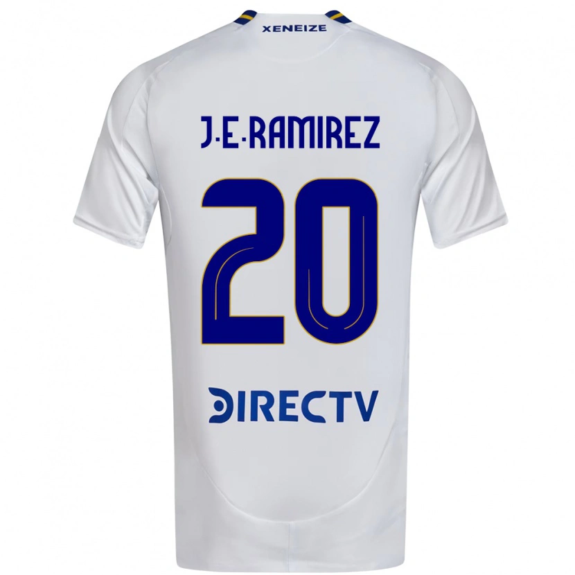 Danxen Børn Juan Edgardo Ramirez #20 Royal Blå Gul Udebane Spillertrøjer 2025/26 Trøje T-Shirt