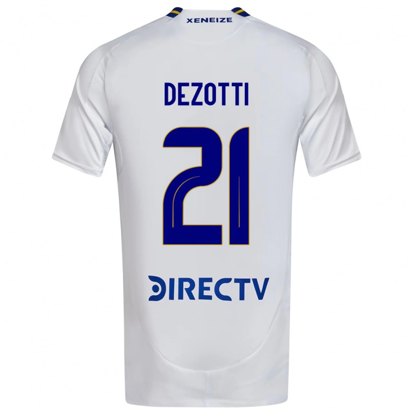 Danxen Børn Martina Dezotti #21 Royal Blå Gul Udebane Spillertrøjer 2025/26 Trøje T-Shirt