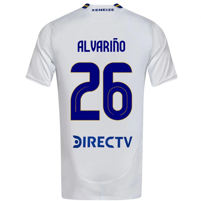 Danxen Børn Alexis Alvariño #26 Royal Blå Gul Udebane Spillertrøjer 2025/26 Trøje T-Shirt