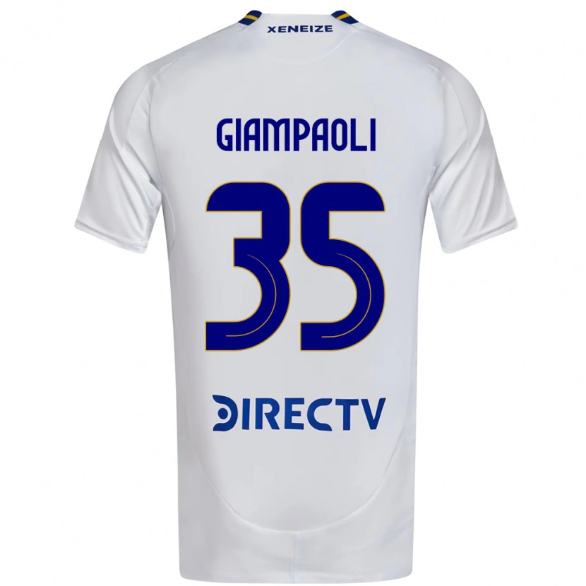 Danxen Børn Renzo Giampaoli #35 Royal Blå Gul Udebane Spillertrøjer 2025/26 Trøje T-Shirt