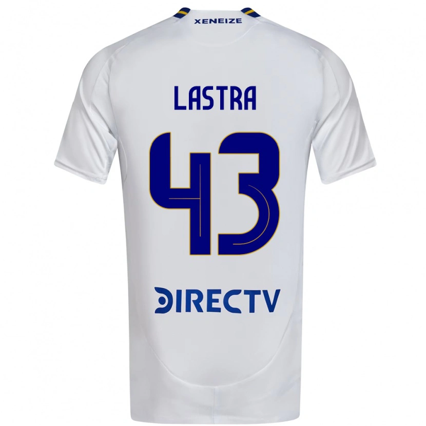 Danxen Børn Agustin Lastra #43 Royal Blå Gul Udebane Spillertrøjer 2025/26 Trøje T-Shirt