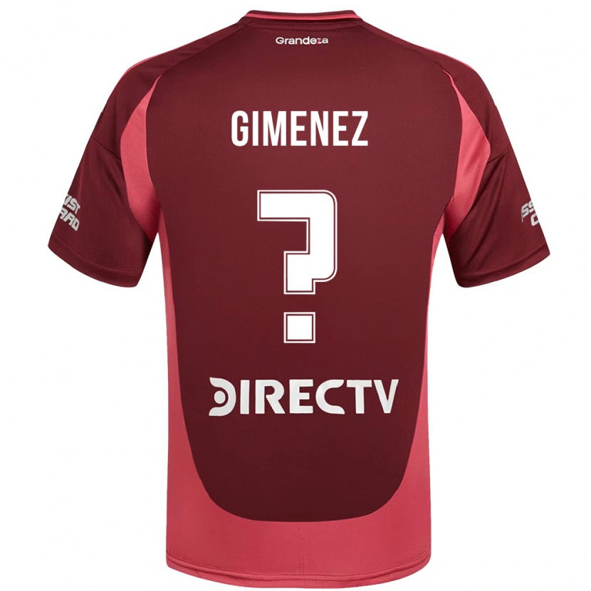 Danxen Børn Ulises Giménez #0 Hvid Rød Udebane Spillertrøjer 2025/26 Trøje T-Shirt