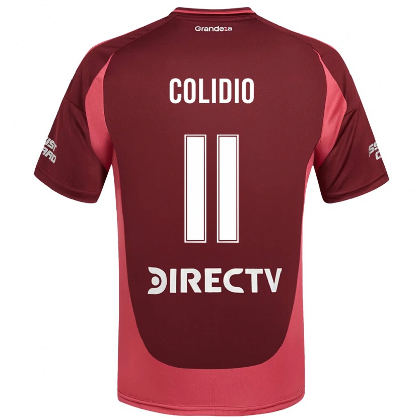 Danxen Børn Facundo Colidio #11 Hvid Rød Udebane Spillertrøjer 2025/26 Trøje T-Shirt