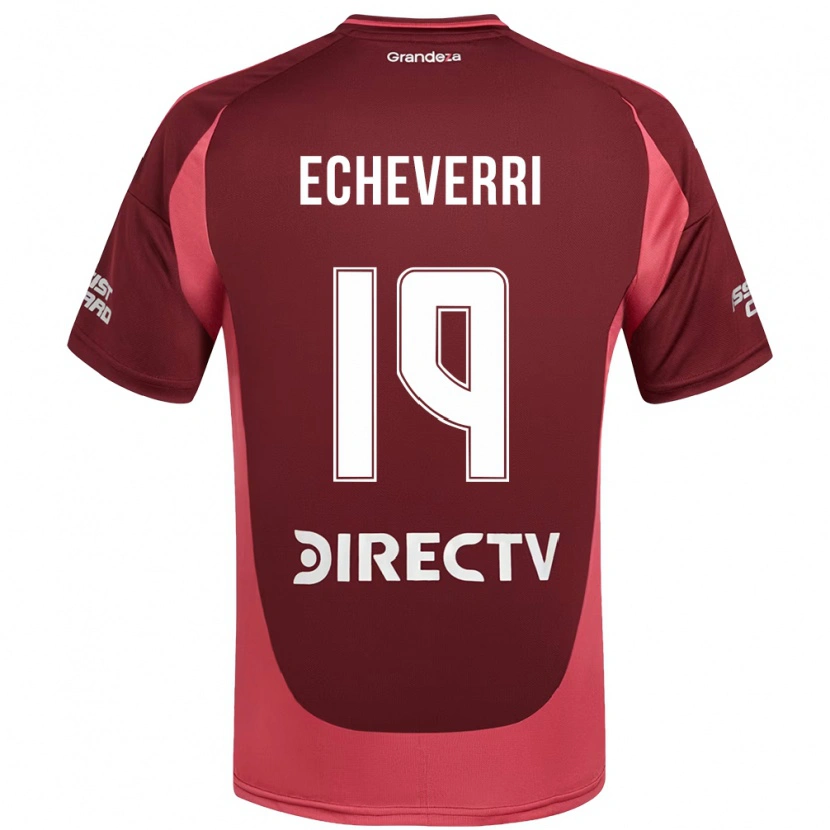 Danxen Børn Claudio Echeverri #19 Hvid Rød Udebane Spillertrøjer 2025/26 Trøje T-Shirt