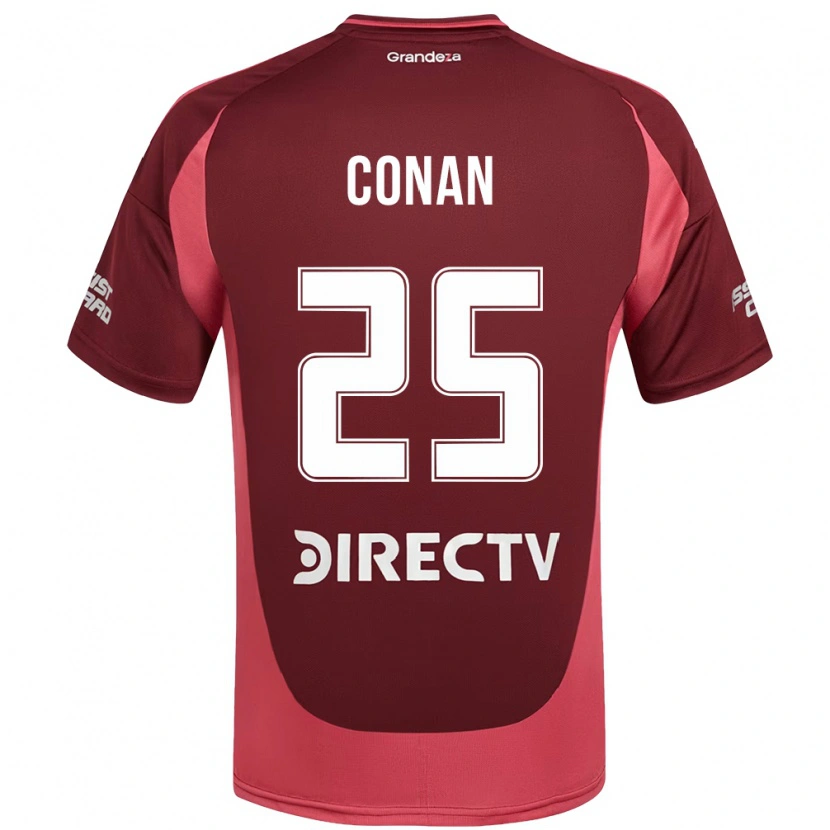 Danxen Børn Conan Ledesma #25 Hvid Rød Udebane Spillertrøjer 2025/26 Trøje T-Shirt