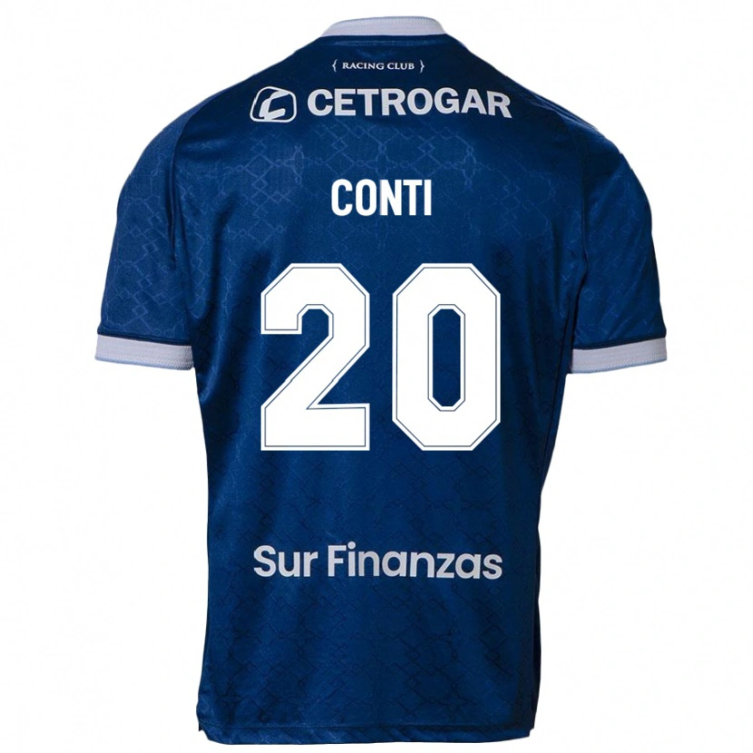 Danxen Børn Germán Conti #20 Himmelblå Udebane Spillertrøjer 2025/26 Trøje T-Shirt
