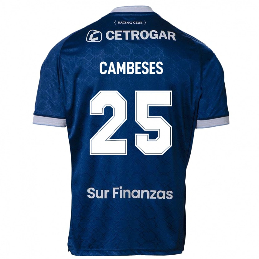 Danxen Børn Facundo Cambeses #25 Himmelblå Udebane Spillertrøjer 2025/26 Trøje T-Shirt