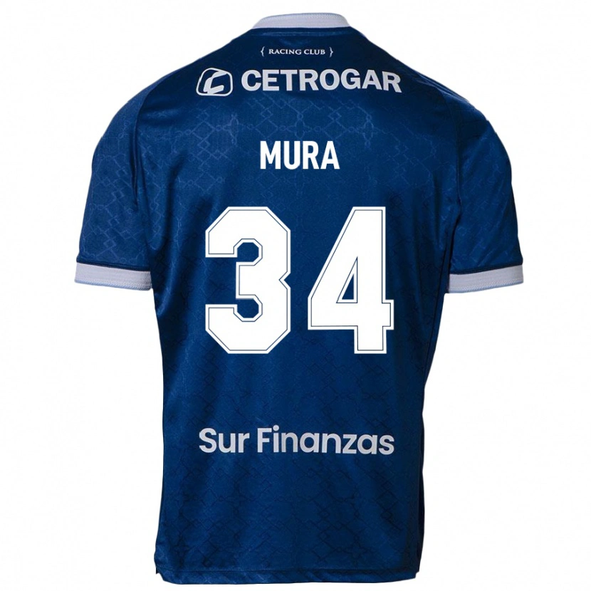Danxen Børn Facundo Mura #34 Himmelblå Udebane Spillertrøjer 2025/26 Trøje T-Shirt