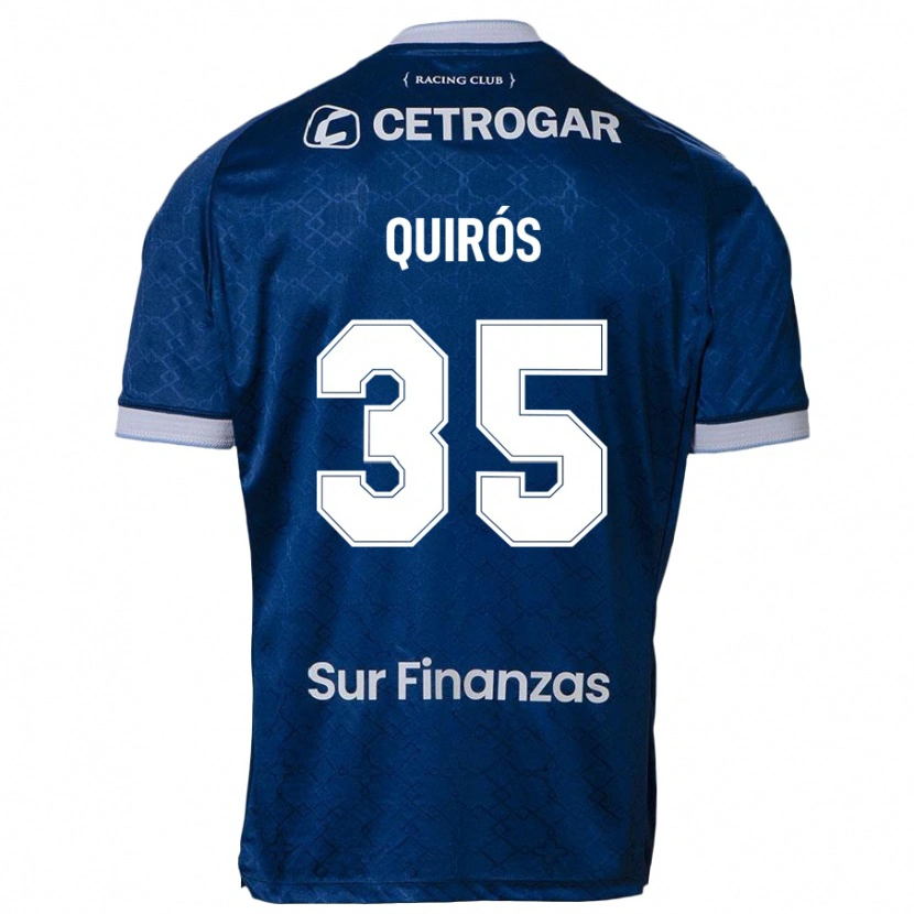 Danxen Børn Santiago Quirós #35 Himmelblå Udebane Spillertrøjer 2025/26 Trøje T-Shirt