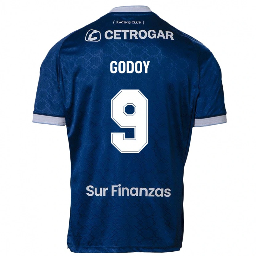 Danxen Børn Santiago Godoy #9 Himmelblå Udebane Spillertrøjer 2025/26 Trøje T-Shirt