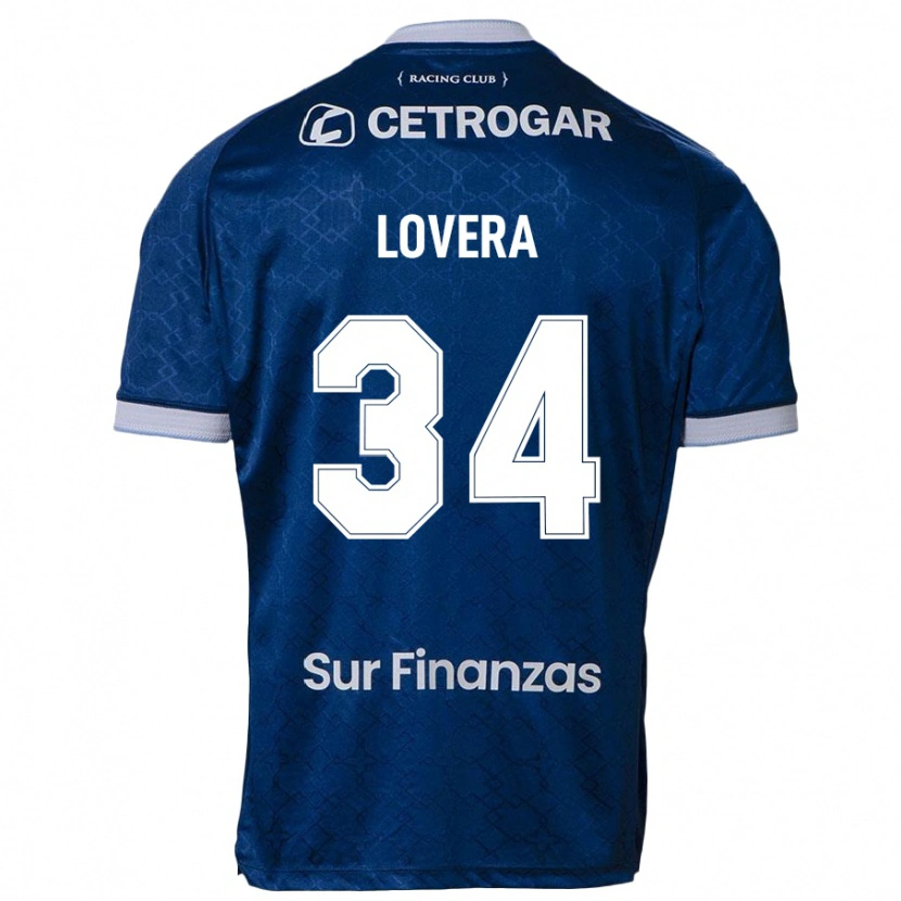 Danxen Børn Maximiliano Lovera #34 Himmelblå Udebane Spillertrøjer 2025/26 Trøje T-Shirt