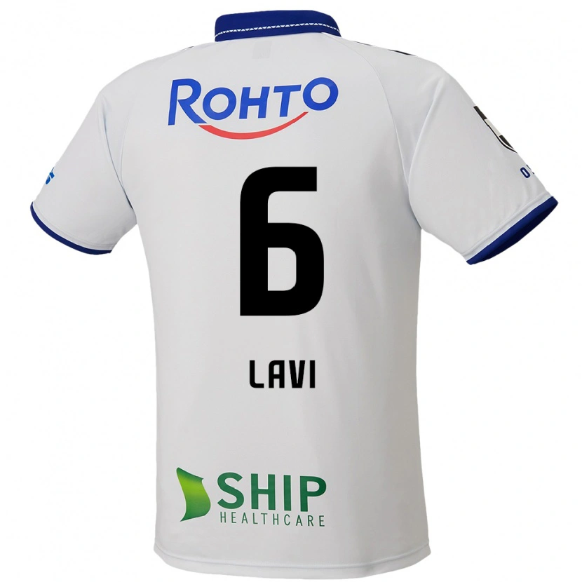Danxen Børn Neta Lavi #6 Blå Hvid Sort Udebane Spillertrøjer 2025/26 Trøje T-Shirt