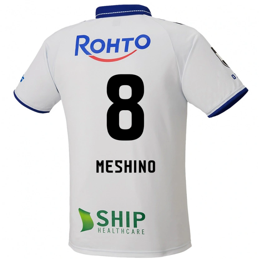 Danxen Børn Ryotaro Meshino #8 Blå Hvid Sort Udebane Spillertrøjer 2025/26 Trøje T-Shirt