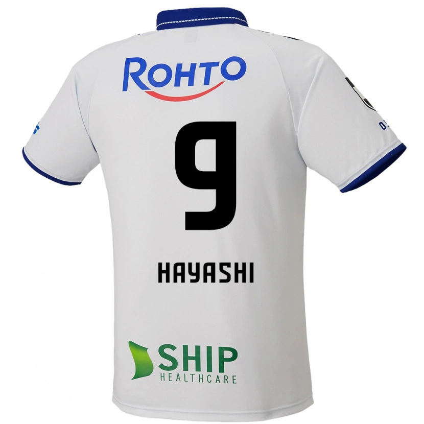 Danxen Børn Daichi Hayashi #9 Blå Hvid Sort Udebane Spillertrøjer 2025/26 Trøje T-Shirt