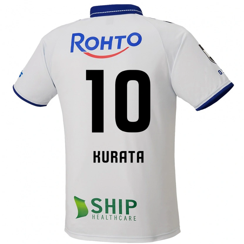 Danxen Børn Shu Kurata #10 Blå Hvid Sort Udebane Spillertrøjer 2025/26 Trøje T-Shirt