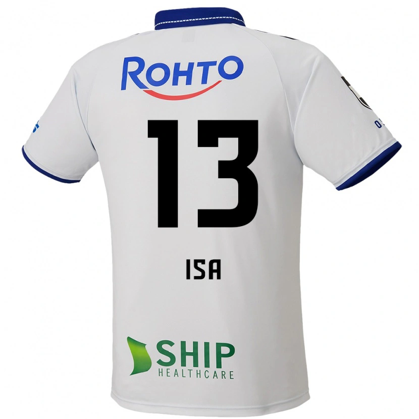Danxen Børn Isa Sakamoto #13 Blå Hvid Sort Udebane Spillertrøjer 2025/26 Trøje T-Shirt