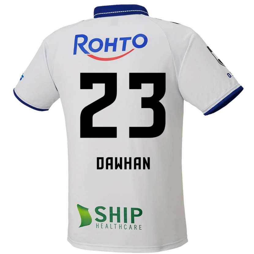 Danxen Børn Dawhan #23 Blå Hvid Sort Udebane Spillertrøjer 2025/26 Trøje T-Shirt