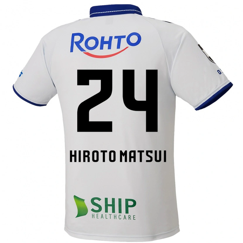Danxen Børn Elijah Hiroto Matsui #24 Blå Hvid Sort Udebane Spillertrøjer 2025/26 Trøje T-Shirt
