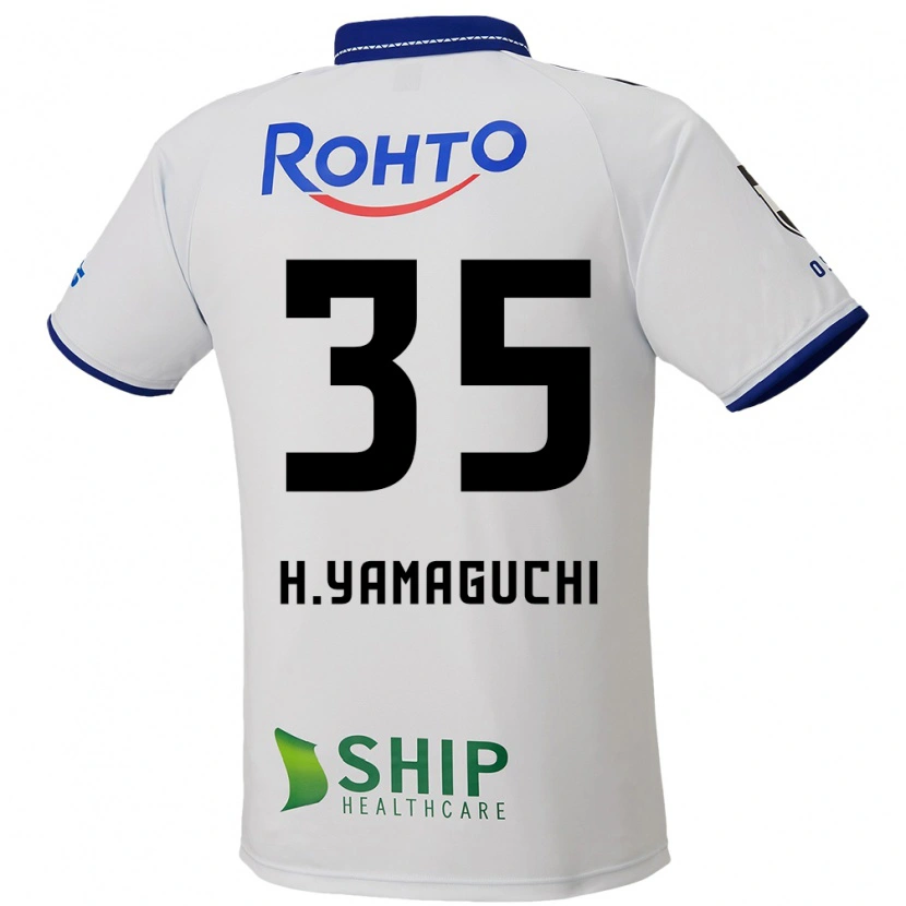 Danxen Børn Haruta Yamaguchi #35 Blå Hvid Sort Udebane Spillertrøjer 2025/26 Trøje T-Shirt