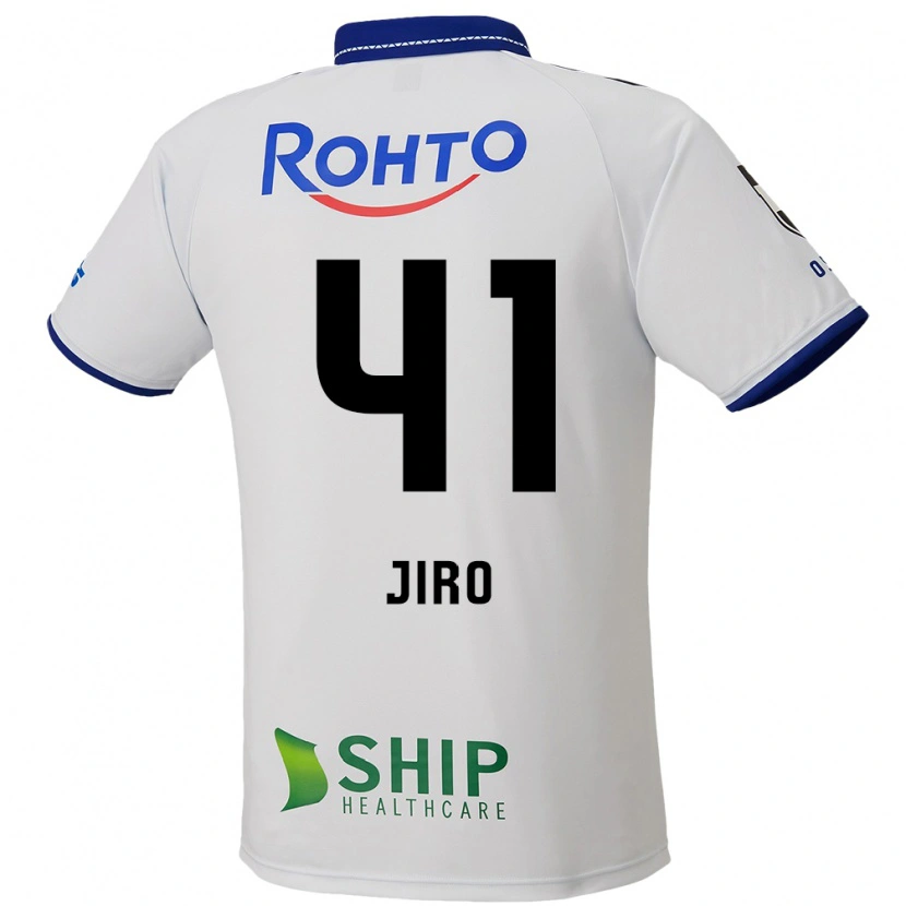 Danxen Børn Jiro Nakamura #41 Blå Hvid Sort Udebane Spillertrøjer 2025/26 Trøje T-Shirt