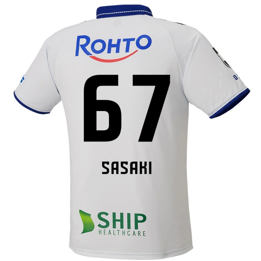 Danxen Børn Shogo Sasaki #67 Blå Hvid Sort Udebane Spillertrøjer 2025/26 Trøje T-Shirt