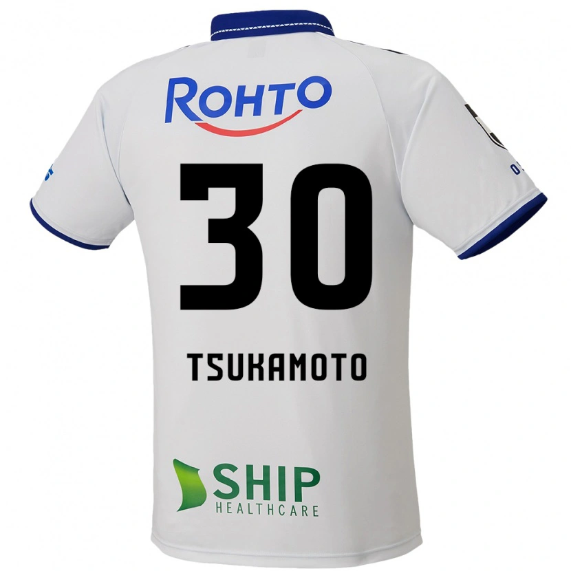Danxen Børn Dai Tsukamoto #30 Blå Hvid Sort Udebane Spillertrøjer 2025/26 Trøje T-Shirt