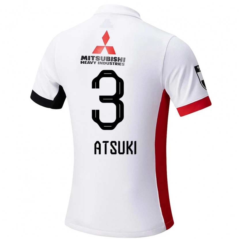 Danxen Børn Atsuki Ito #3 Rød Hvid Udebane Spillertrøjer 2025/26 Trøje T-Shirt