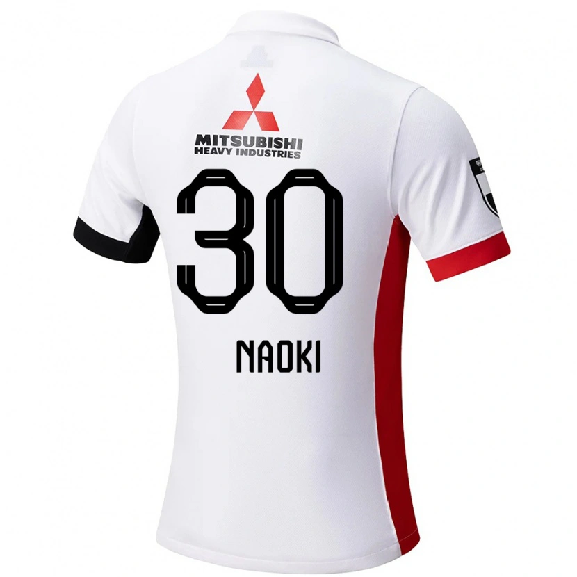 Danxen Børn Naoki Maeda #30 Rød Hvid Udebane Spillertrøjer 2025/26 Trøje T-Shirt