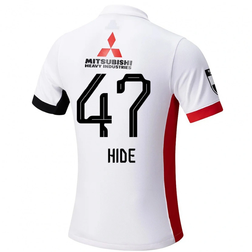 Danxen Børn Hidetoshi Takeda #47 Rød Hvid Udebane Spillertrøjer 2025/26 Trøje T-Shirt