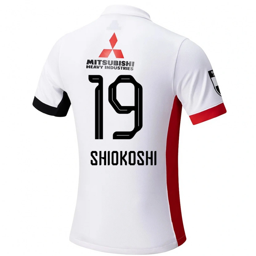 Danxen Børn Yuzuho Shiokoshi #19 Rød Hvid Udebane Spillertrøjer 2025/26 Trøje T-Shirt