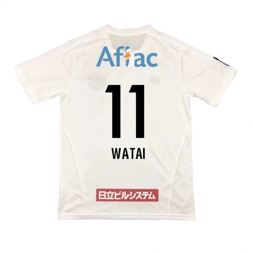 Danxen Børn Masaki Watai #11 Sort Gul Udebane Spillertrøjer 2025/26 Trøje T-Shirt