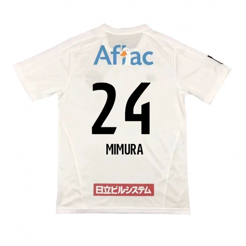 Danxen Børn Kaname Mimura #24 Sort Gul Udebane Spillertrøjer 2025/26 Trøje T-Shirt
